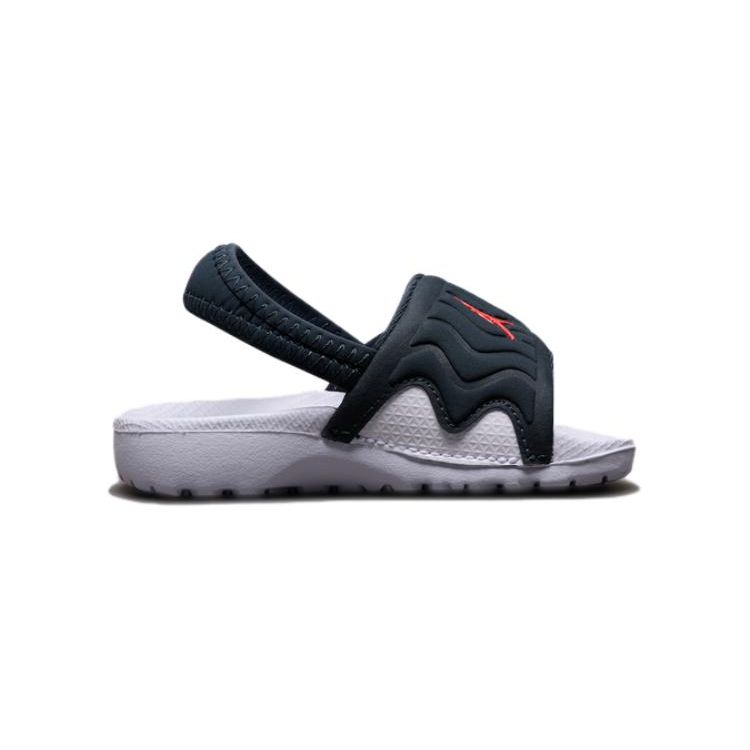 Jordan Hydro 4 Casual Comfortable Durable Breathable Low Top Walker Shoes Baby Shoes Black Red 705174-023
