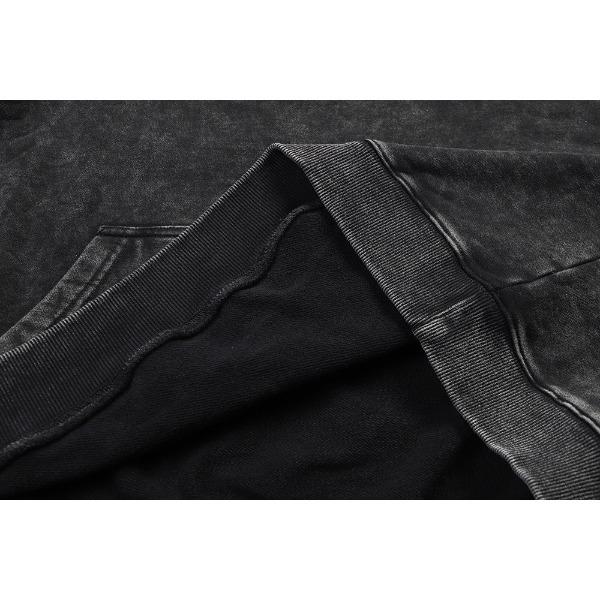 440G Heavy Washed Retro, American Tide No Picture Blank Street Retro Cotton Sweater, Street Tide Hooded Sweater