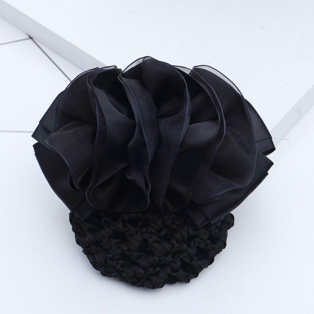 Spring Clip Ballet Hair Net Korean Style Crochet Hair Bun Cover New Hair Accessories For Work