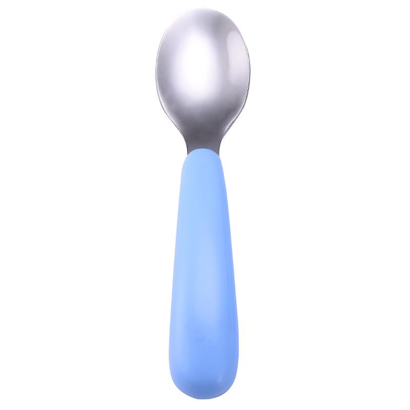 304 Stainless Steel Children's Cartoon Cutlery Set: Baby Feeding Spoon & Fork, Training Spoon & Fork