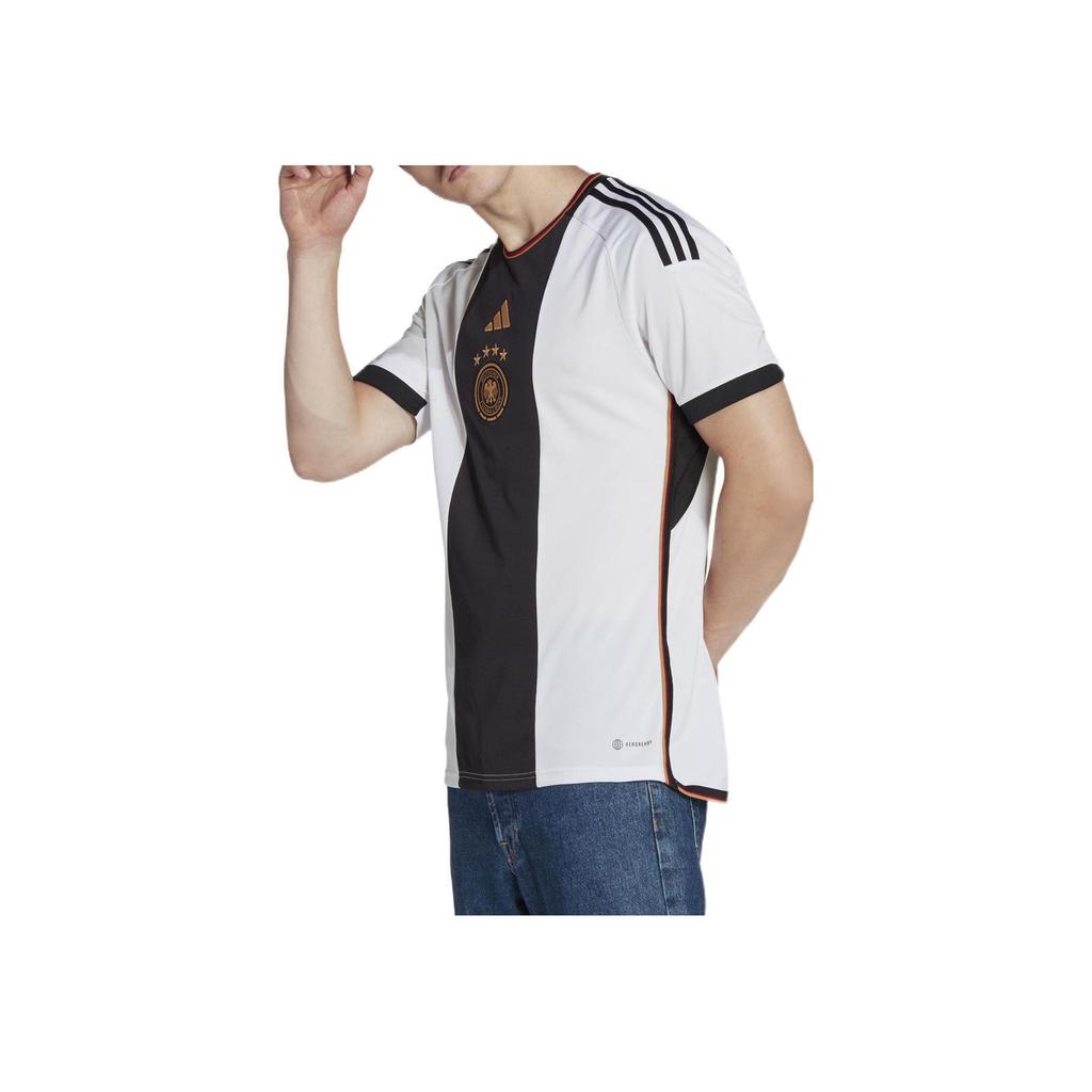 Adidas 2022 Qatar World Cup Germany Home Emblem Print Soccer Jersey Men Tops White HJ9606