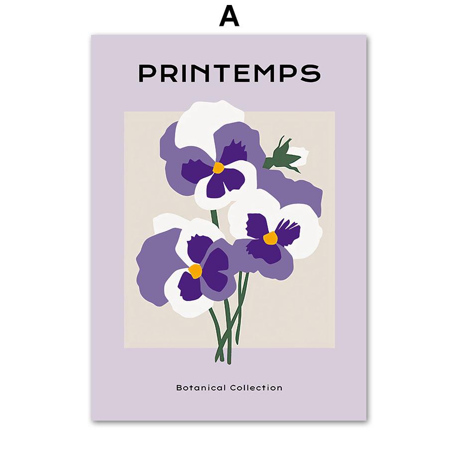 Henri Matisse Bauhaus Linie Paris Blume Nordische Poster und Drucke Wand Kunst Leinwand Malerei Für Wohnzimmer Dekorative Bilder