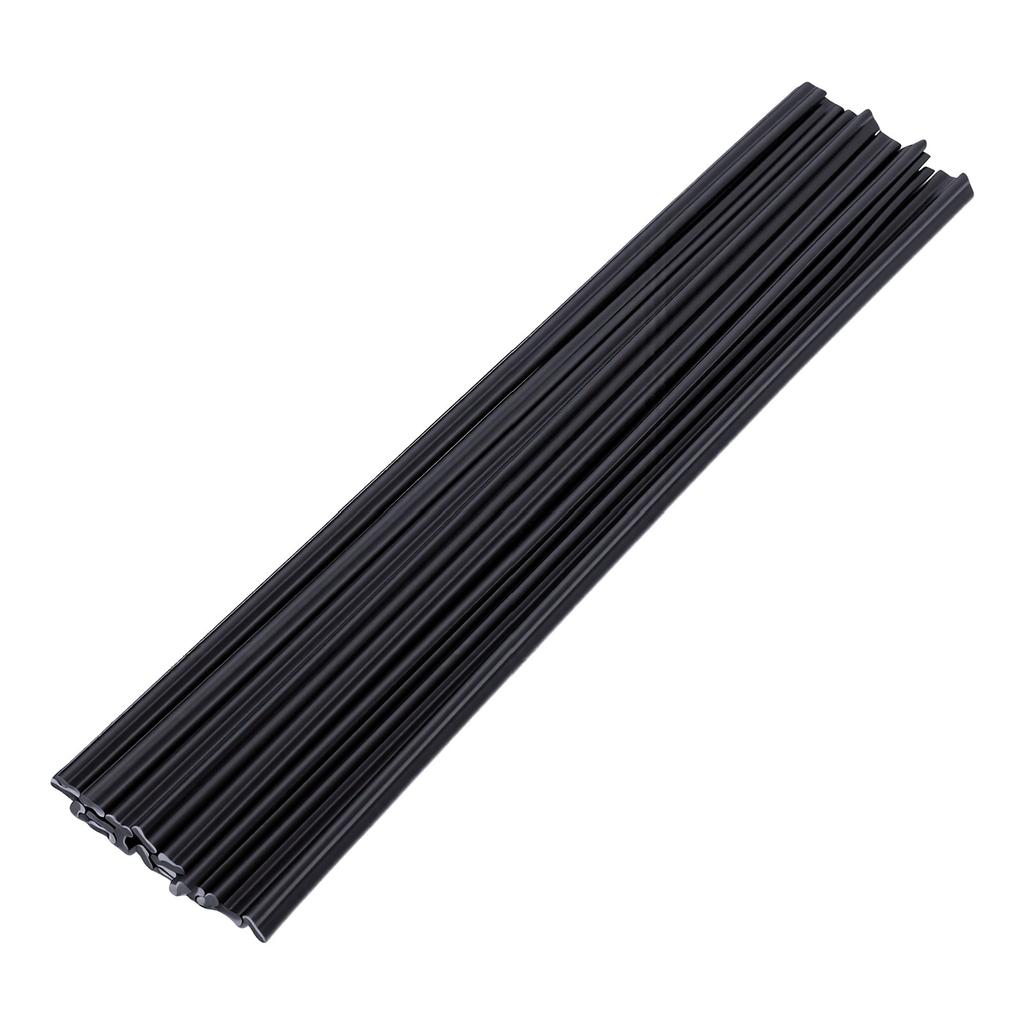 50 Pcs Plastic Welding Rod 20cm Dual Strand Round Welding Rods for Plastic Car Bumpers Kayaks Household Items Black