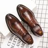 Men Oxfords High Quality Split Leather Men's Dress Shoes Luxury Brand Driving Shoes Brogue Lace Up Men's Casual Shoes