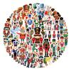 55 New Nutcracker Graffiti Stickers Decorative Notebook Skateboard Mobile Phone DIY Waterproof Stickers