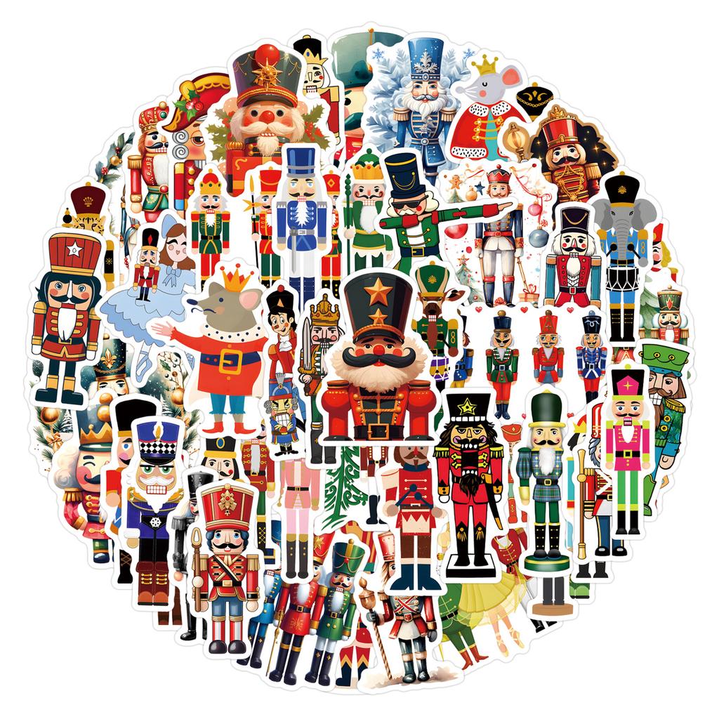 55 New Nutcracker Graffiti Stickers Decorative Notebook Skateboard Mobile Phone DIY Waterproof Stickers