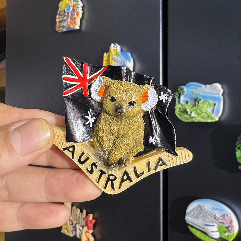 3D City Travel Souvenir Magnets: European and Global Regions
