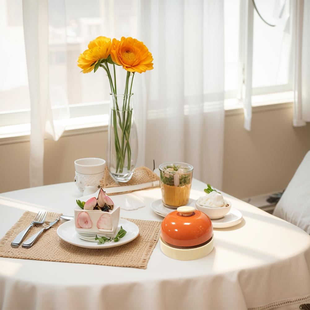 Guests Restaurant Order Bell Dining Reception Table Summoning Hotel Counter Desk Bell Ring for Restaurant Kitchen Bar