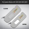 Grey Beige Left and Right Sun Visors For Hyundai Elantra 2011 2012 2013 2014 2015 Replacement #852103X000TX