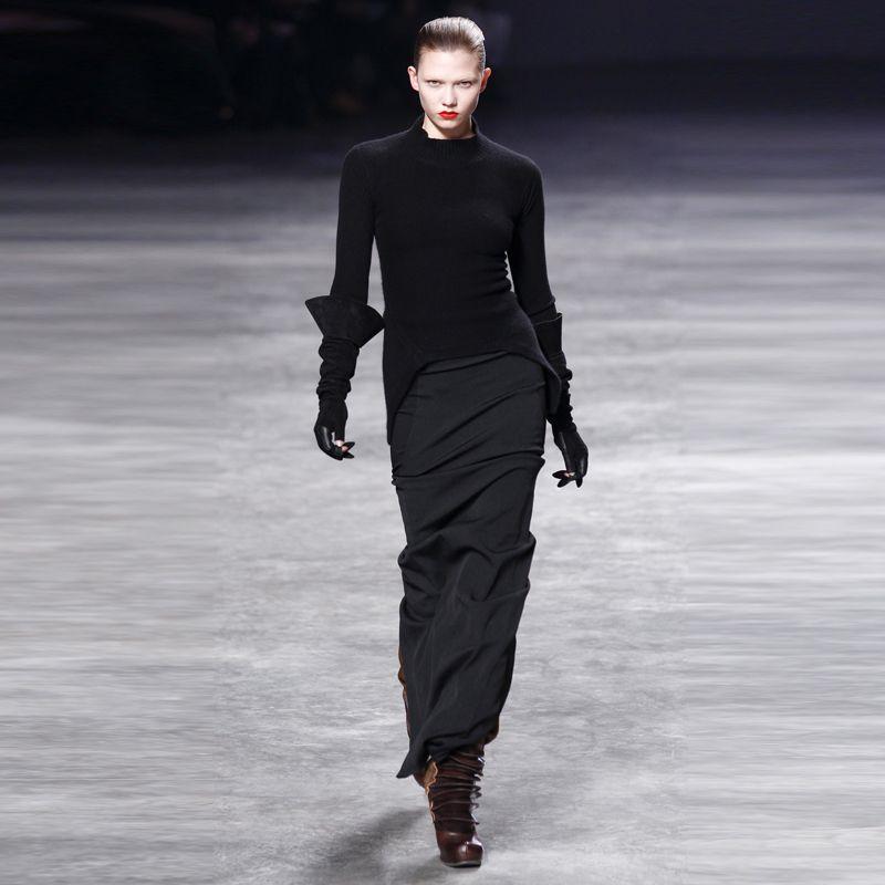 

Большая распродажа Осенне-зимняя кашемировая юбка с высокой талией, юбка-футляр, трехмерная облегающая, с разрезом сзади, узкие джинсы, классическая застежка Maychao Navy Blue (ordinary cashmere) XL