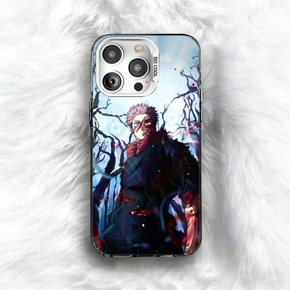 

Itadori J-Jujuts-u K-Kaisen Phone Case For iPhone 16 17 15 14 12 13 Pro Max Black Color Shockproof Cover iPhone15plus