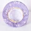 Folding Thin Bow Sunshade Cap Breathable Sunscreen Basin Hat Floral Fisherman Hat  Outdoor