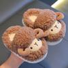 Winter Children Cotton Slippers Boys Girls Warm Anti Slip Home Slipper Fashion Cute Cartoon Alpaca Kids Parent-Child Plush Shoes