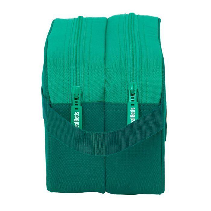 Trousse scolaire polyvalente - safta - 26x12,5x15 cm - Vert d'eau - Double compartiment - Adaptable au chariot