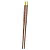 ZISIZ Gold-Tipped Square Wenge Wood Chopsticks