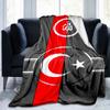 Decke mit türkischem Flaggen-Design, geeignet für Sofas, Betten, Büros und Camping - Perfektes Geschenk für Halloween und Weihnachten