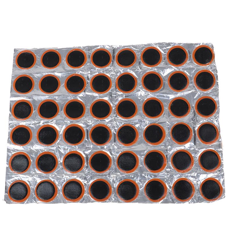 48Pcs 25Mm Round Rubber Bicycle Tire Repairer Bicycle Repair Tool Tube Perforation
