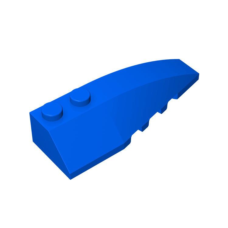 60pcs MOC Assembles Particles 41747 Wedge Curved 6 x 2 Right Building Blocks Parts DIY Bricks Bulk Model Educational Tech Parts