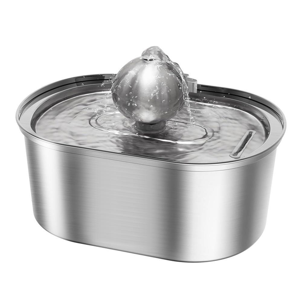 3.2L Stainless Steel Automatic Pet Water Fountain for Cats and Dogs