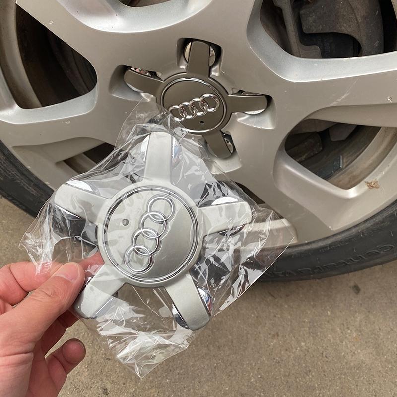 4Pcs Car Wheel Hub Cover Rim Center Cap Tire Accessories For S1 S-Line A3 A5 A7 A4 A6 A8 Q5 Q3 Q7 Q2 SQ5 SQ7 TT R8 Quattro 2x