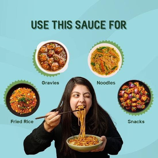 MasterChow Holy Basil Stir Fry Cooking Sauce - 220 GMS | Non Spicy | Healthy Less Than 40 Calories | Serves 4-5 Meals | Kinky Korean Sauce