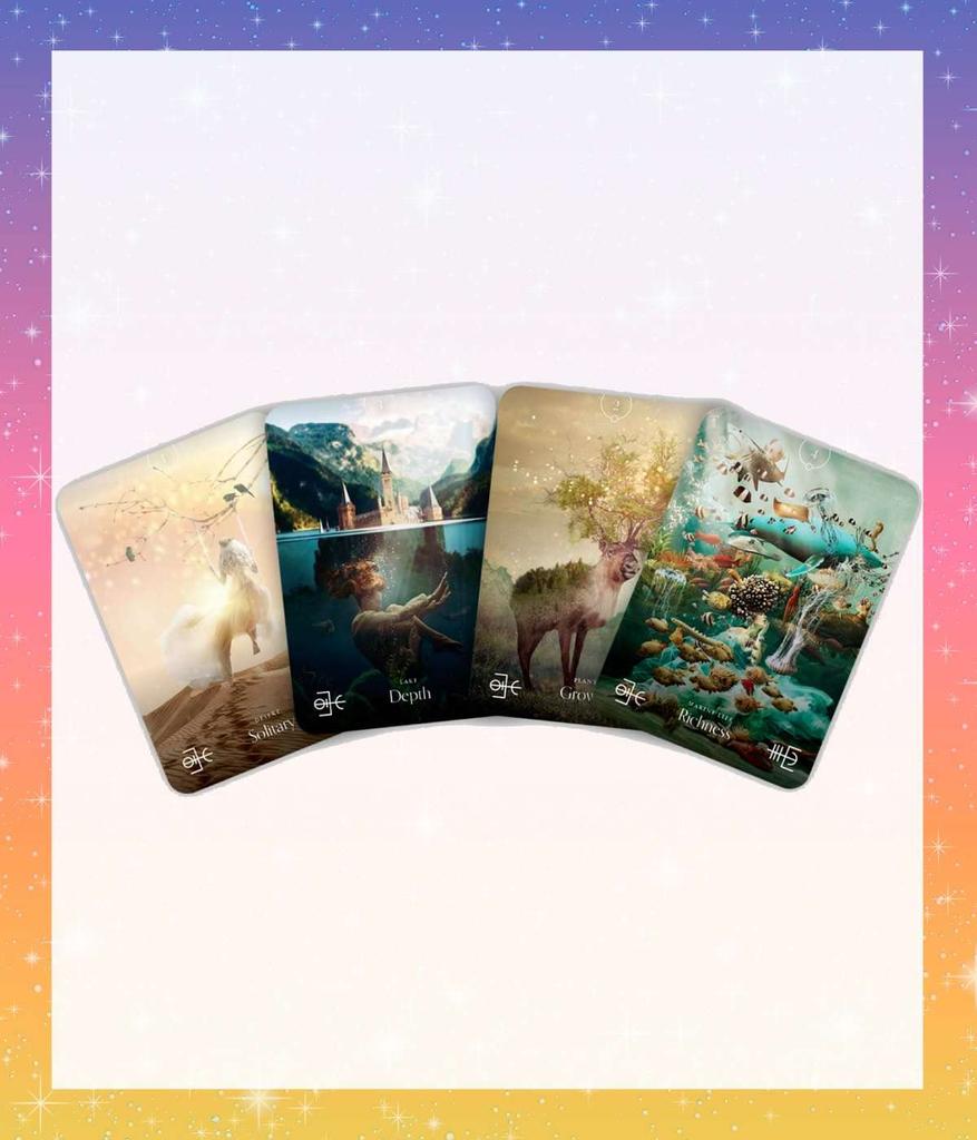 [Japanese] Elemental Oracle THE ELEMENTAL ORACLE Oracle Cards with Japanese Instructions, Tarot Cards, Fortune Telling [Authentic]