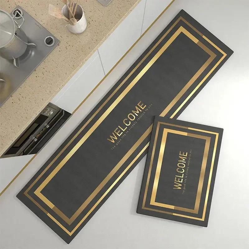 Nordic Modern Kitchen Floor Mat Home Entrance Doormat Living Room Carpet Anti-slip Bedroom Long Rugs Alfombras De Cocina