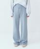 CITTA Every Day Relaxed Wide Band Boot-Cut Pants_Ctb559(Sky Blue)