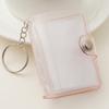 Waterproof PVC 2Inch Photo Album Holder with Keychain 20Photos Pocket Tear Resistant Construction for Protecting Memory