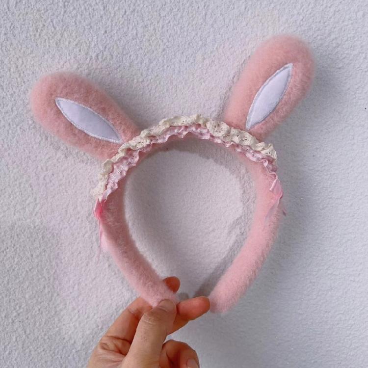 Women Hairband Bowknot Bear Furry Birthday Party Photo Booth Props for Girls