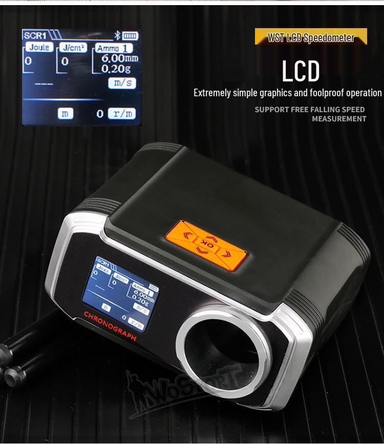 WST Bluetooth Speedometer with LCD Display & Multi-Language Support