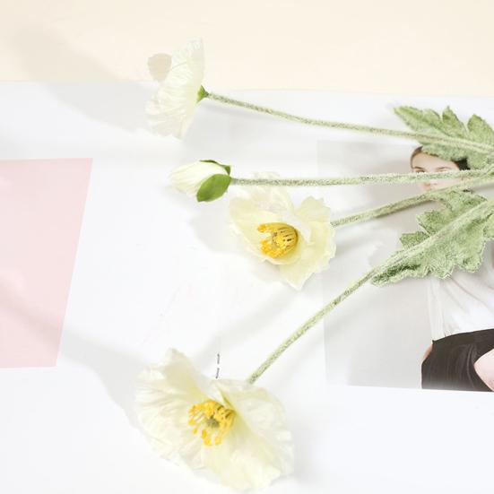 Artificial Flowers Faux Silk Flower Branch with Stems Real Touch Fake Flower Arrangement for Spring Home Kitchen Table Decor