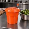 Salad Centrifuge Large Capacity Vegetable Dryer Thick Manual Orange 12L