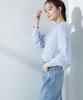 Nano Universe Tulle Mohair Knit Pullover be paired with other Size F Women's (Can items) (110), Blue, 669-5122304