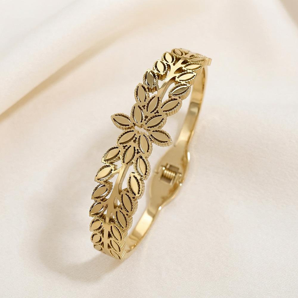 New Wheat Ear Shape Bracelet Open Bracelet Leaf Ladies Bracelet