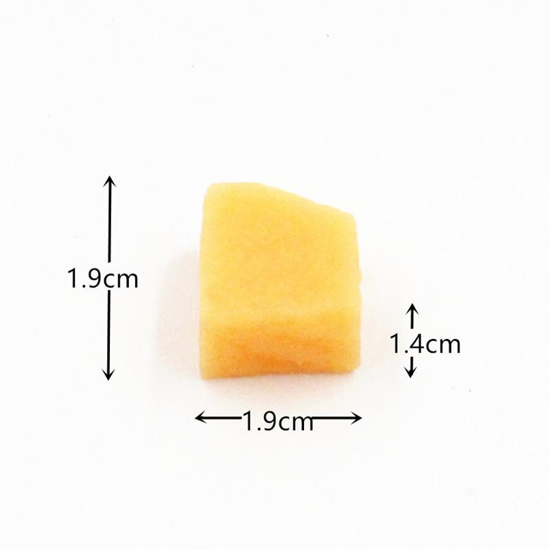10Pc Simulation Fruit Block PVC Fake Strawberry Hami Melon Granules Artificial Food Model Crafts Photo Props DIY Cake Decoration