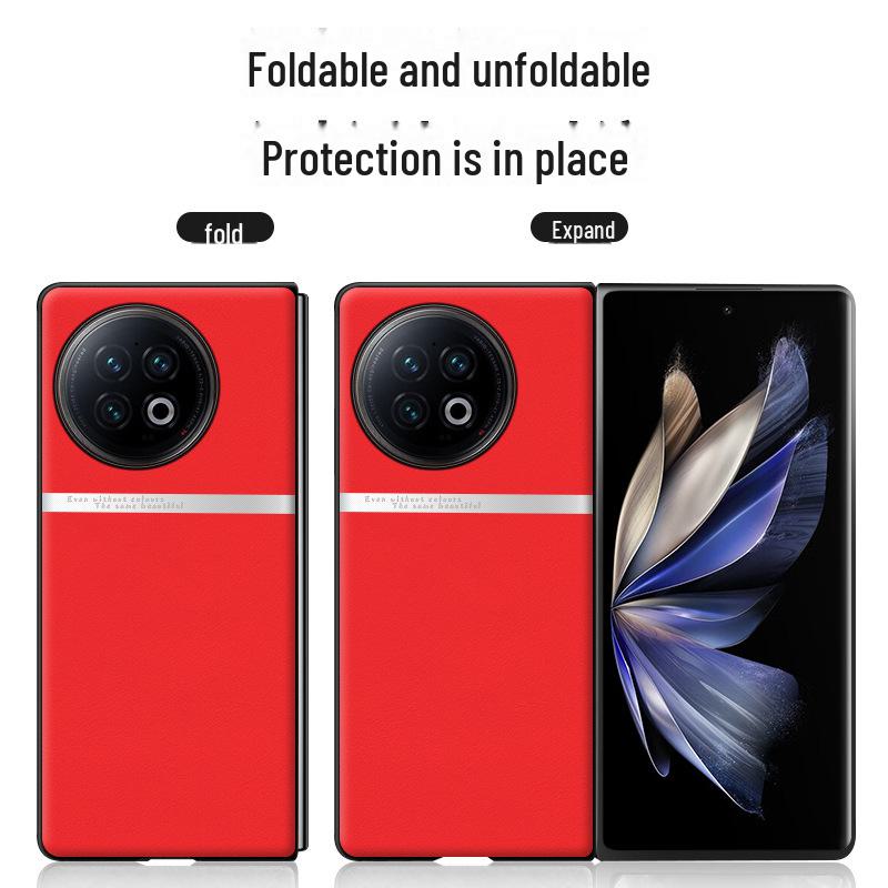 VivoXFold2 Liquid Leather Case: Anti-Fall & Anti-Fouling Protective Cover