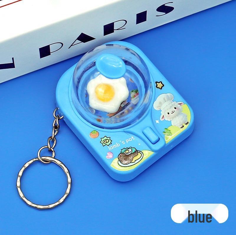 Mini Cartoon Egg Flipper Keychain - Fun Stress Relief Toy & Pendant Accessory for Kids