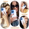 For iPhone 16 Pro Case Clear Colorful Frame Drop-Proof TPU + PC Phone Back Cover with Lens Film