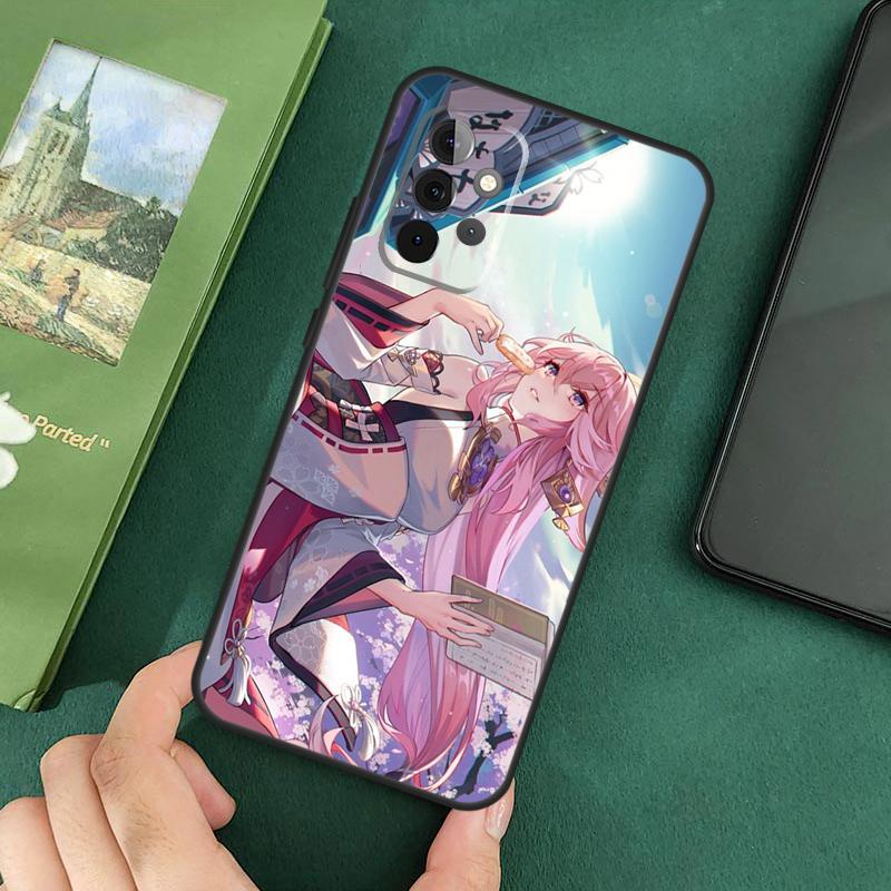 Genshin Impact Yae Miko Cover For Samsung Galaxy A54 A52S A52 A32 A22 A12 A72 A33 A53 A73 A14 A70 A51 A71 Case