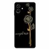 3D Silicone Case For Samsung Galaxy A07 4G Case Relief Emboss Flowers Black Soft Back Cover Coques For Samsung Galaxy A17 Cases