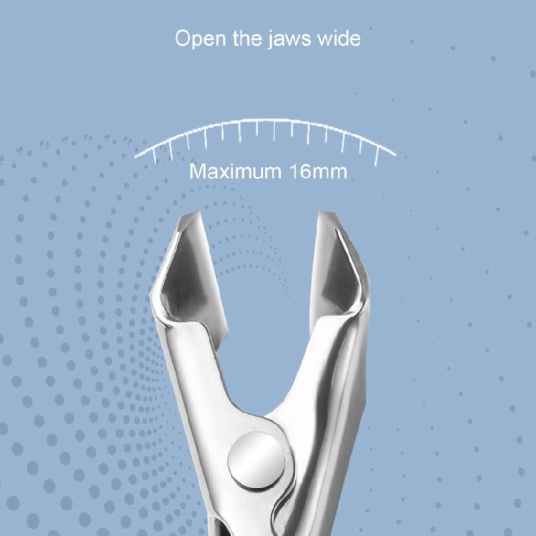 Wide Jaw Slanted Nail Trimmer for Thick Toenails with Stainless Steel Construction Curved Toenail Cutter for Adults