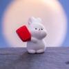Cartoon Bunny Micro Landscape Chinese Style Bunny Statue  Mid-Autumn Festival