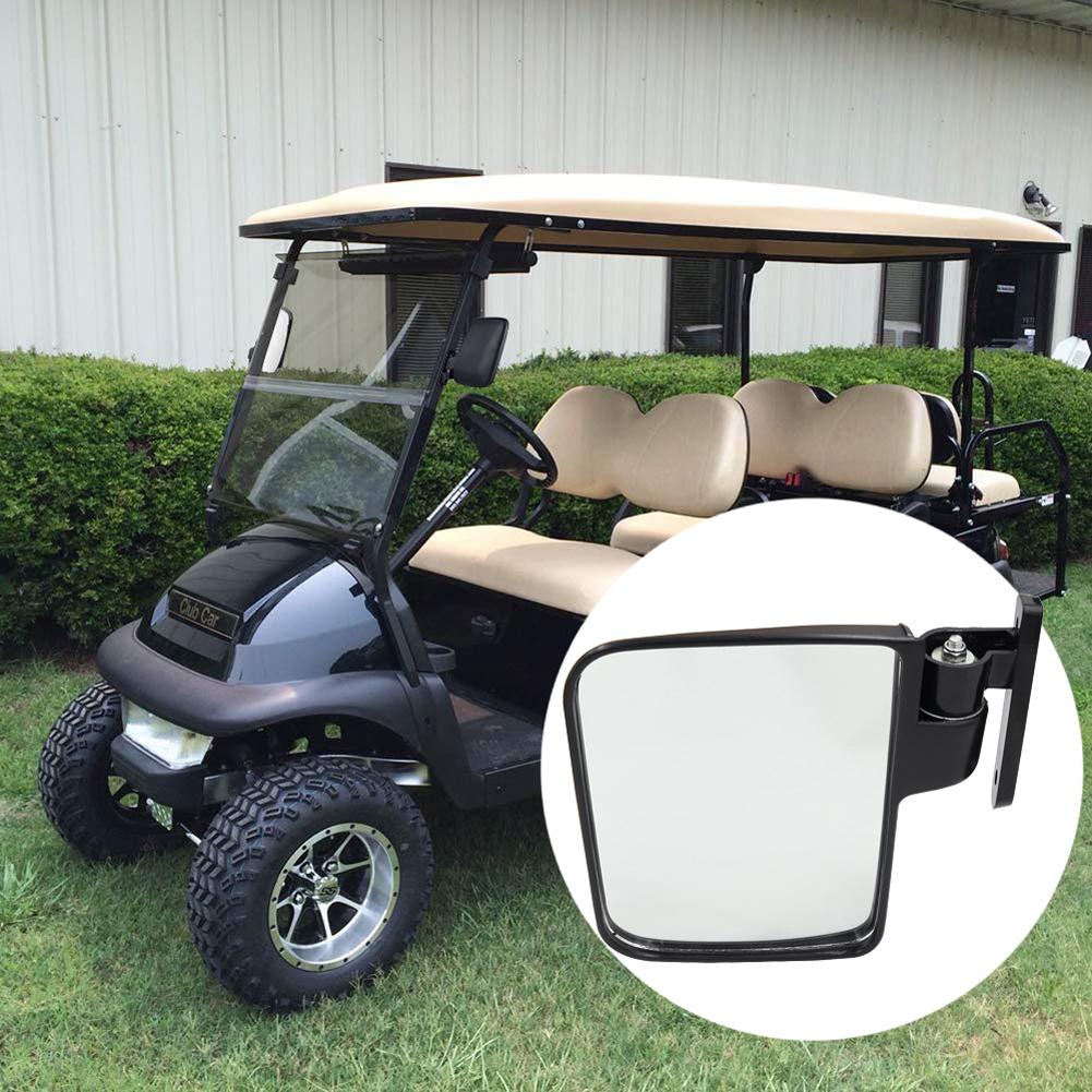 Folding Convex Golf Cart Mirror Golf Cart Side View Mirror Reversing Mirror for Golf Carts Club Car for Yamaha EZGO Zone Carts