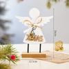 Christmas Ornaments Christmas Tree Bells Tabletop Ornaments Living Room Holiday Dress Christmas Angel Ornaments Scene Arrangement