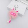 Cute Plush Toy Cat Doll Keychain Fluffy Soft Anime Stuffed Key Ring Backpack Bag Pendant Lovely Gift