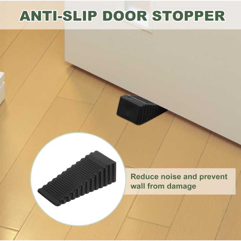 1-5pc Silicone Door Stop Wedge Safety Stoppers Reusable Shock Absorbent Home Office Anti-Folder Hand Door Stopper Anti-collision