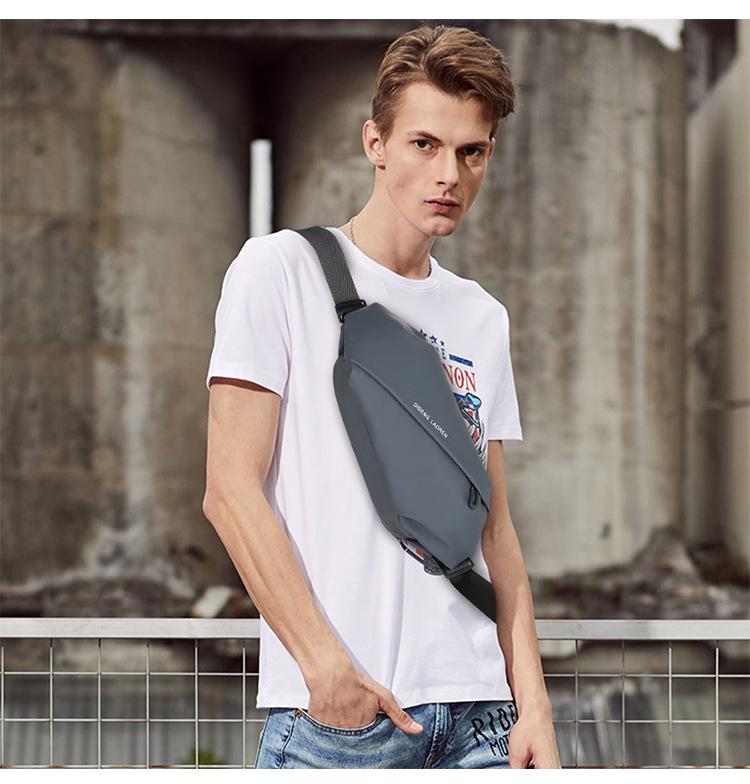 Men's Multifunctional Crossbody Chest Bag for Running, Cycling, and Outdoor Sports