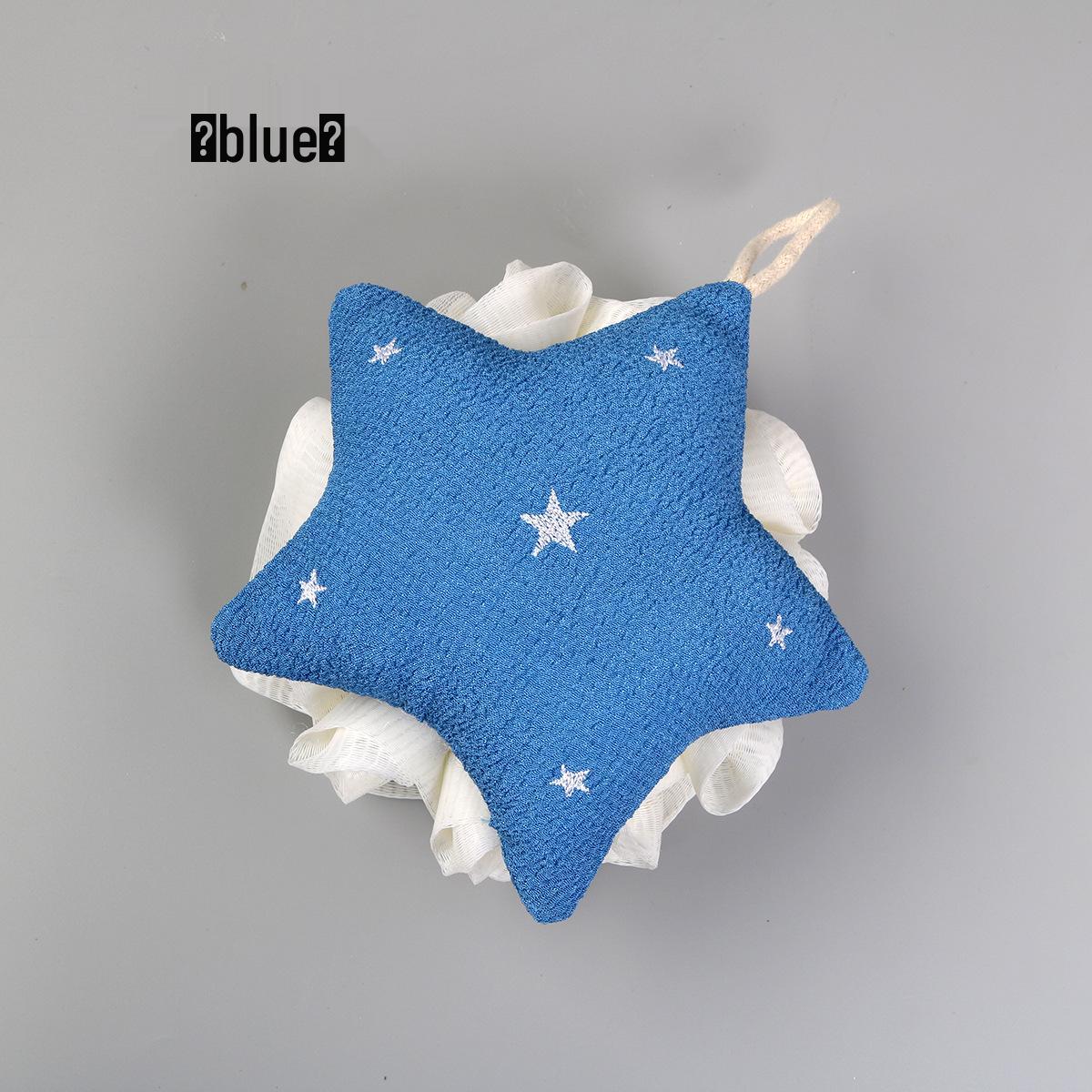 

Pink Star Two-in-One Bath Scrubbing & Foaming Ball - Durable, Soft & Hangable