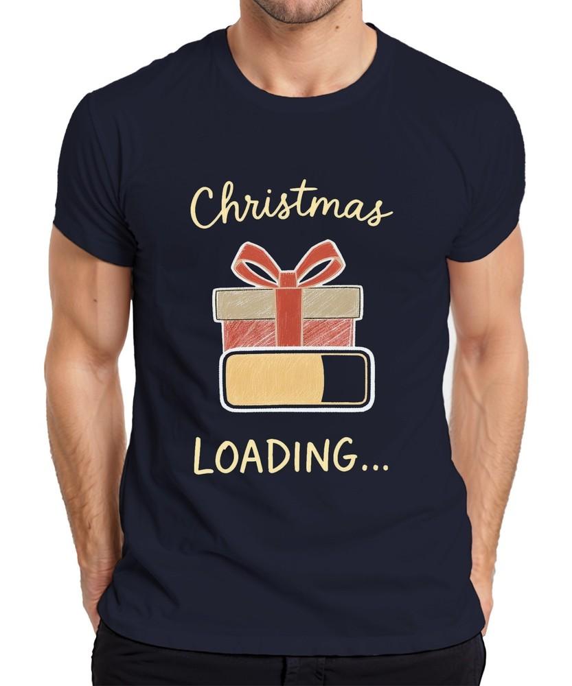Christmas Loading Xmas Gift Loading Bar Advent Funny Unisexs Tshirt S